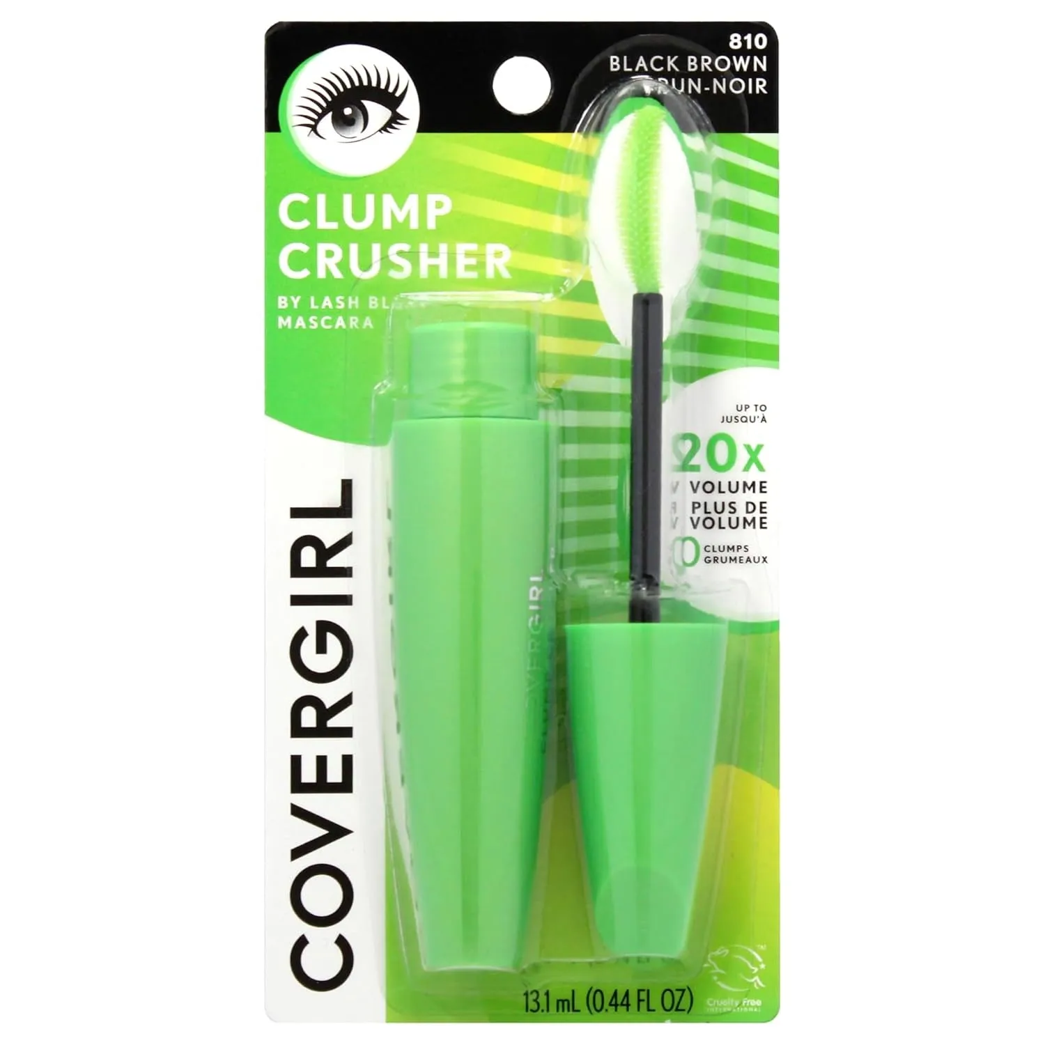 - Clump Crusher by Lash Blast Mascara, 20X More Volume, Double Sided Brush, Long-Lasting Wear, 100% Cruelty-Free