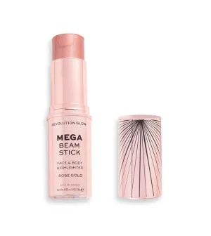 ✨ Glow On! Revolution Glow Mega Beam Stick Highlighter – Rose Gold, Case Packed  (72 Units)