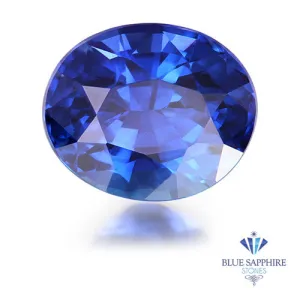 0.62 ct. Unheated Oval Blue Sapphire