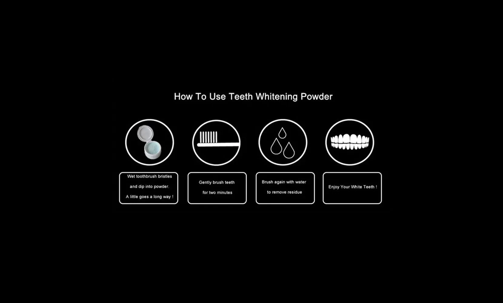 100% Natural Charcoal Teeth Whitening Powder