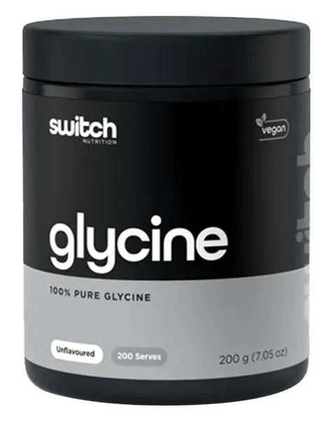 100% Pure Glycine By Switch Nutrition | 200 Serves | 200g