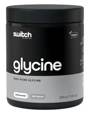 100% Pure Glycine By Switch Nutrition | 200 Serves | 200g