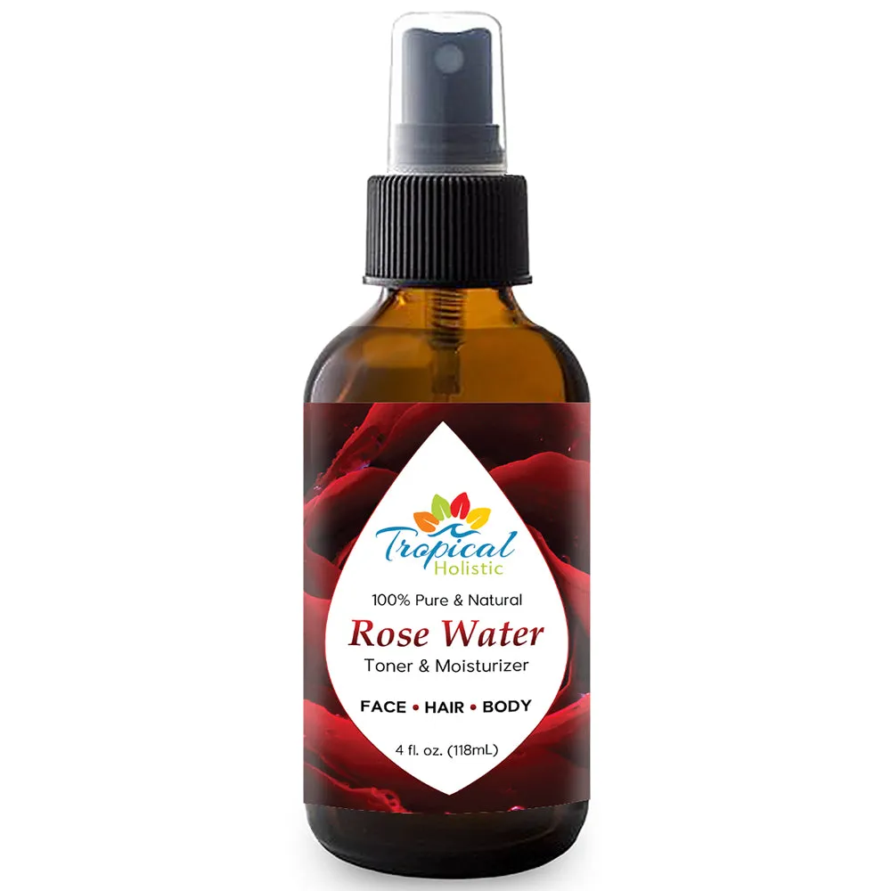 100% Pure Rose Water 4oz