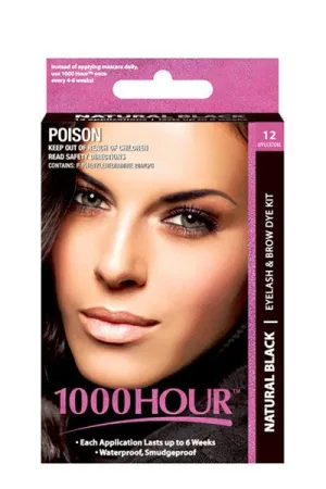 1000 Hour Natural Black Eyelash & Brow Dye Kit