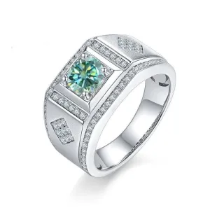 1.0ct Round Diamond Channel Men's Ring