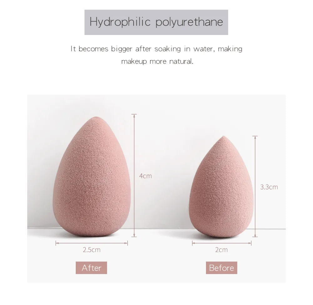 10pcs Mini Makeup Sponge Beauty Sponge Blender Set Foundation Blending Sponges