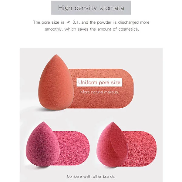 10pcs Mini Makeup Sponge Beauty Sponge Blender Set Foundation Blending Sponges