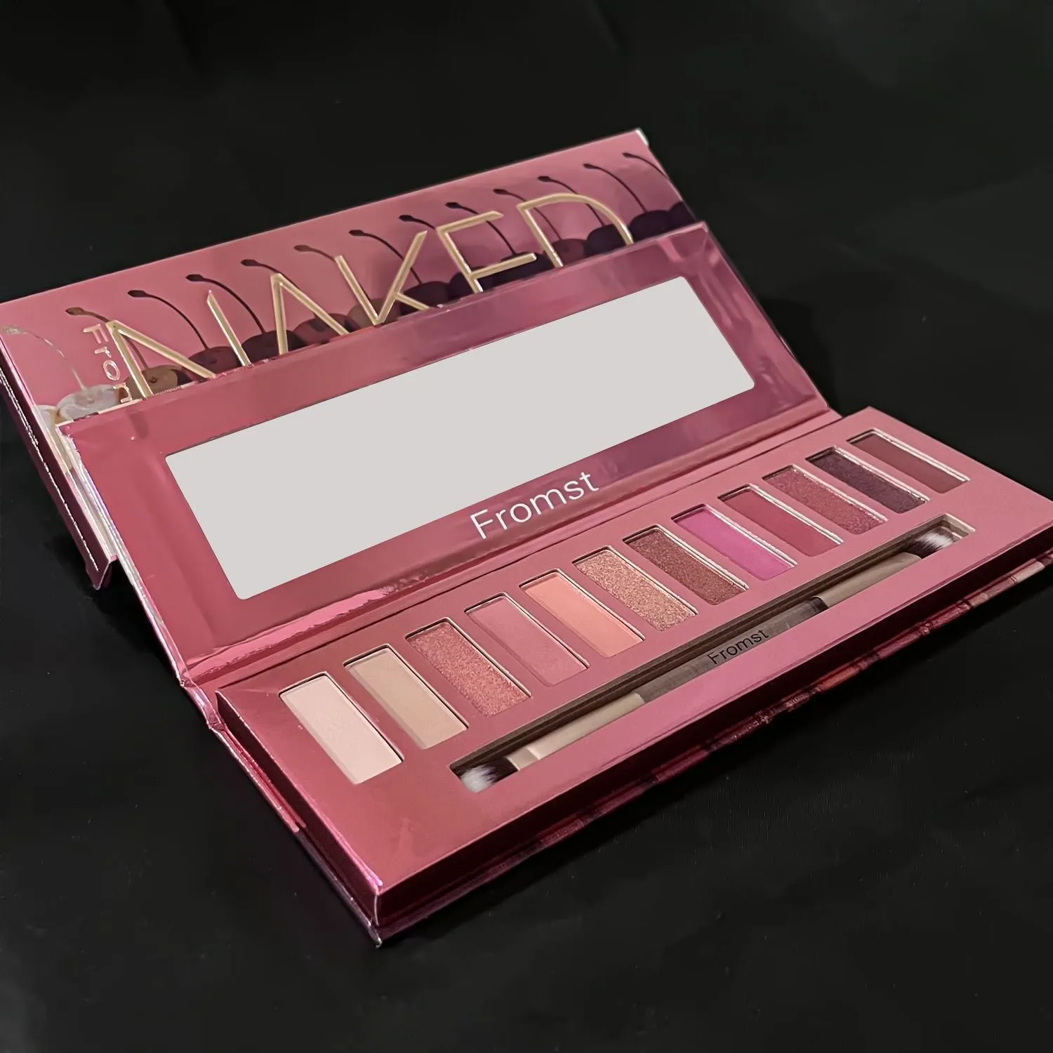 12-Color Cherry Matte & Pearlescent Shimmer Eyeshadow Palette