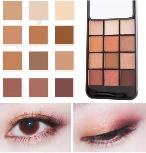 12 Color Matte Eyeshadow Palette Pressed Shimmer Phone