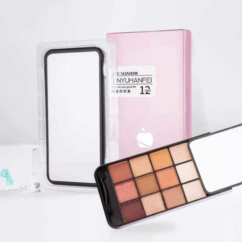 12 Color Matte Eyeshadow Palette Pressed Shimmer Phone