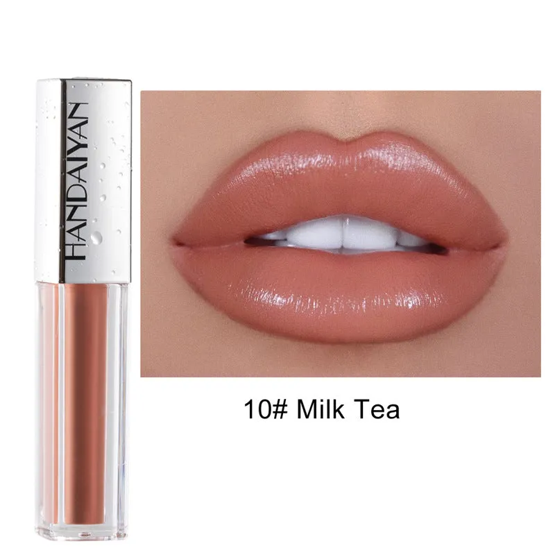 12 colors of waterproof long-lasting wet lip gloss