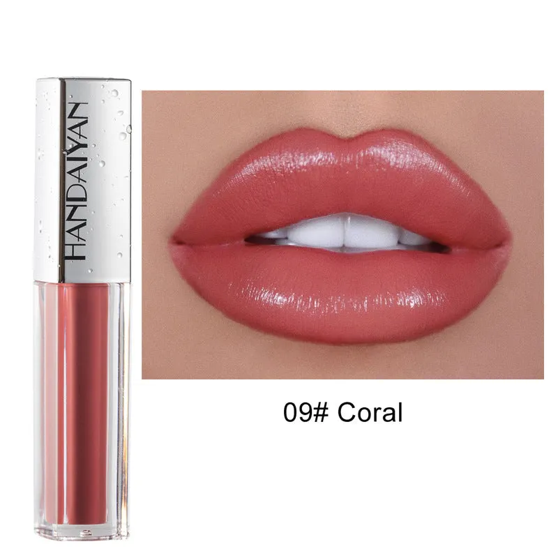 12 colors of waterproof long-lasting wet lip gloss