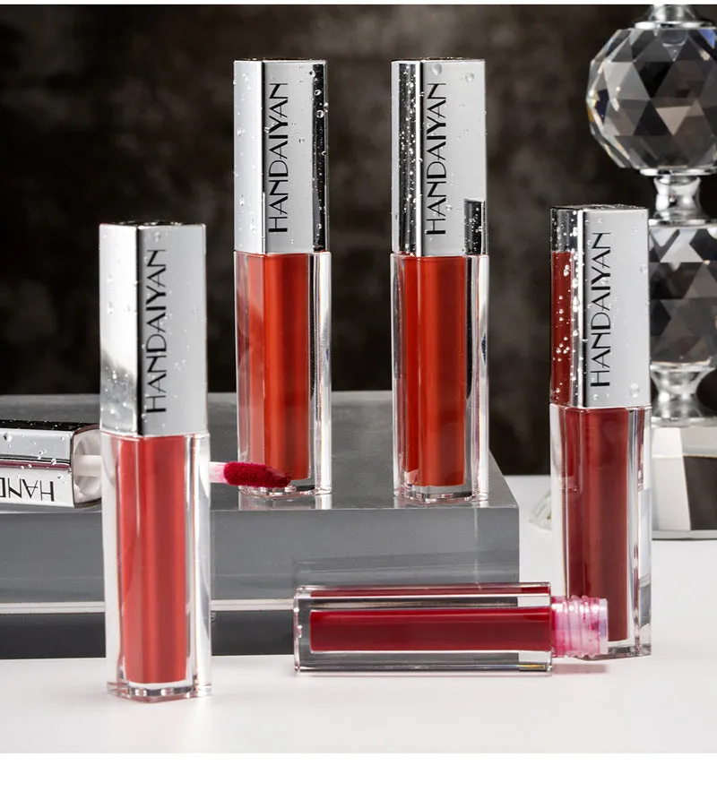 12 colors of waterproof long-lasting wet lip gloss