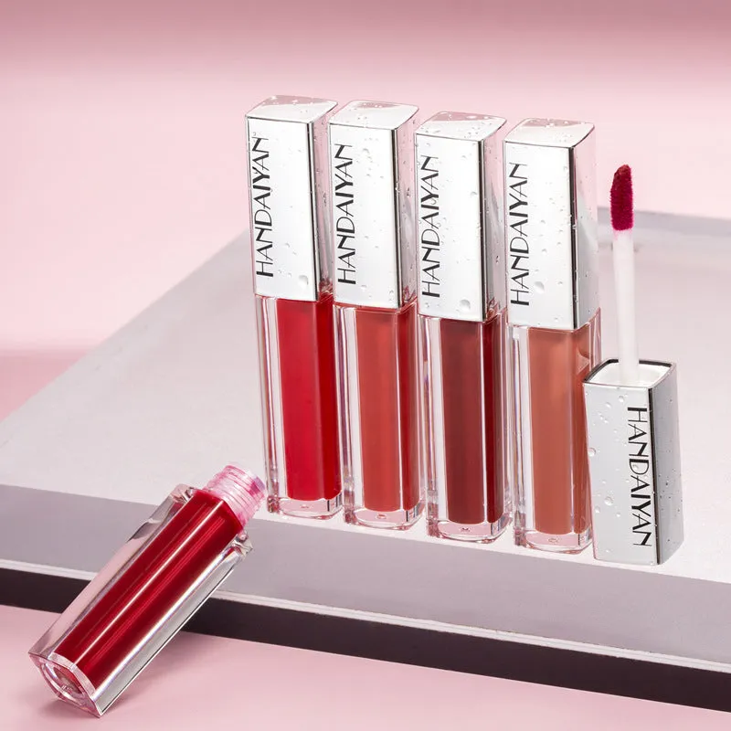 12 colors of waterproof long-lasting wet lip gloss