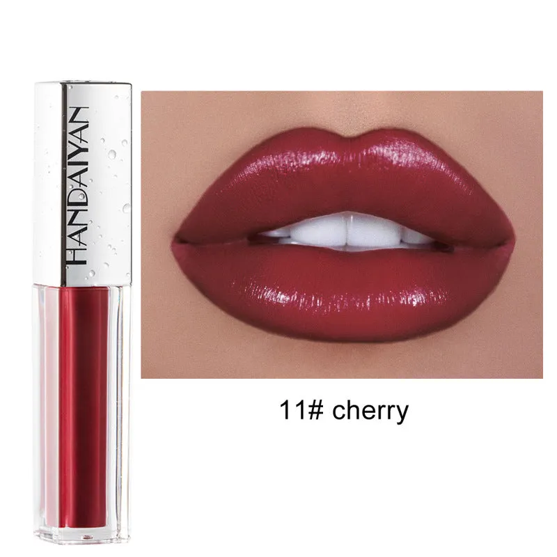 12 colors of waterproof long-lasting wet lip gloss