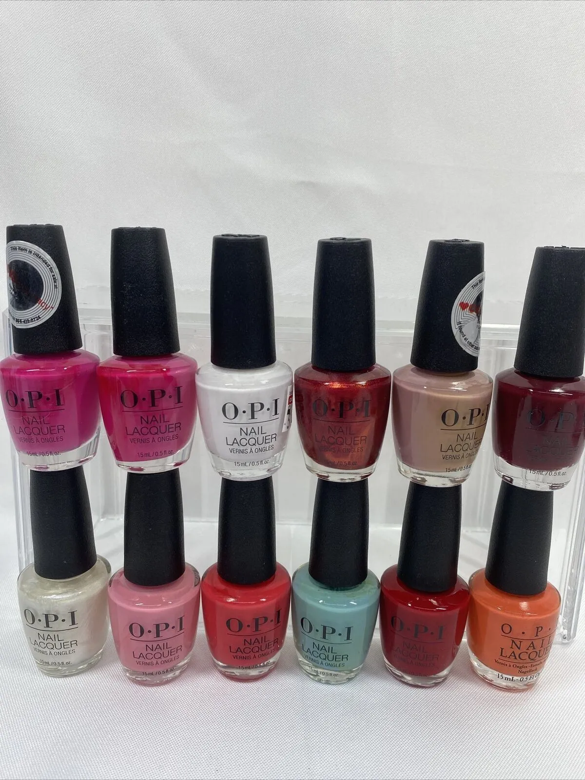 (14) OPI Nail Polish LACQUER  Color No Repeats O P I Nude Pink Red Blue Bulk Lot
