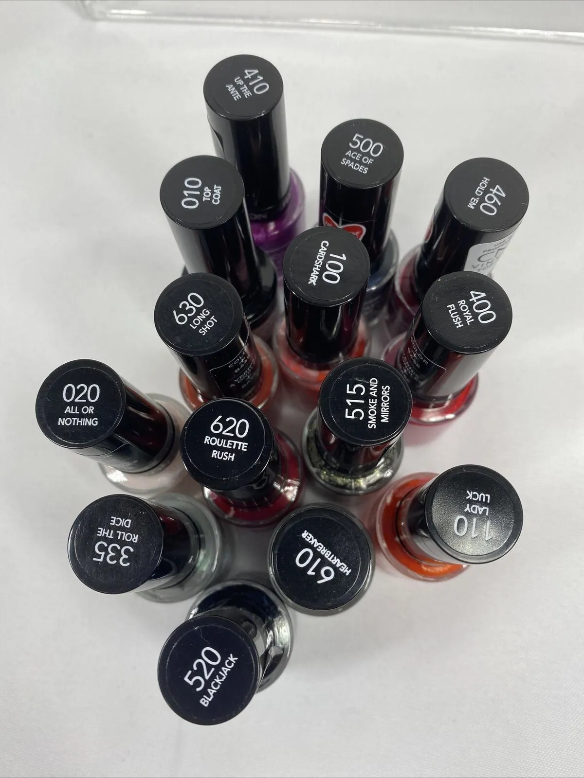 (14) Revlon Gel Envy Diamond Nail Polish No Repeats Bulk Lot Nude Pink Purple