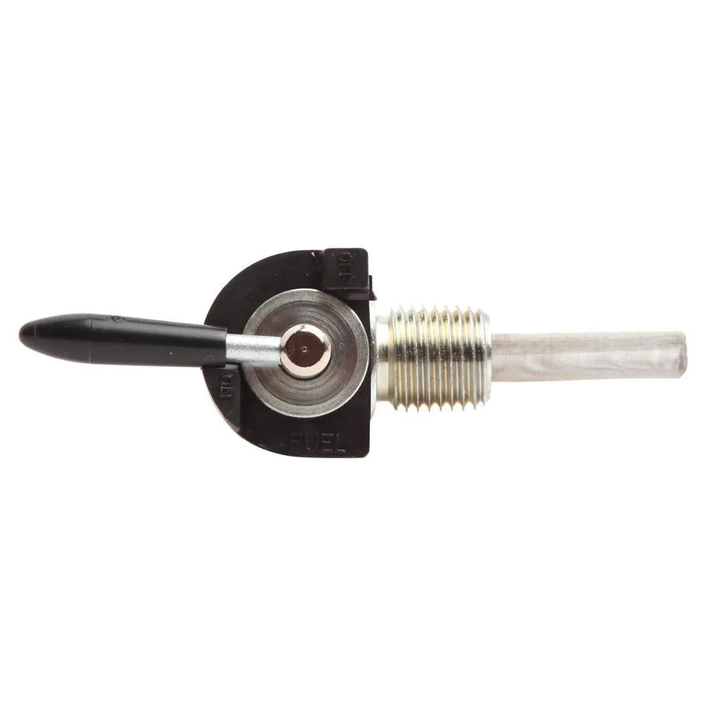 1/4" NPT Petcock - 90 Degree With Filter Screen- Black