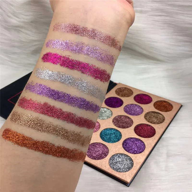 15 Color Shimmer Pigment Diamond Eyeshadow