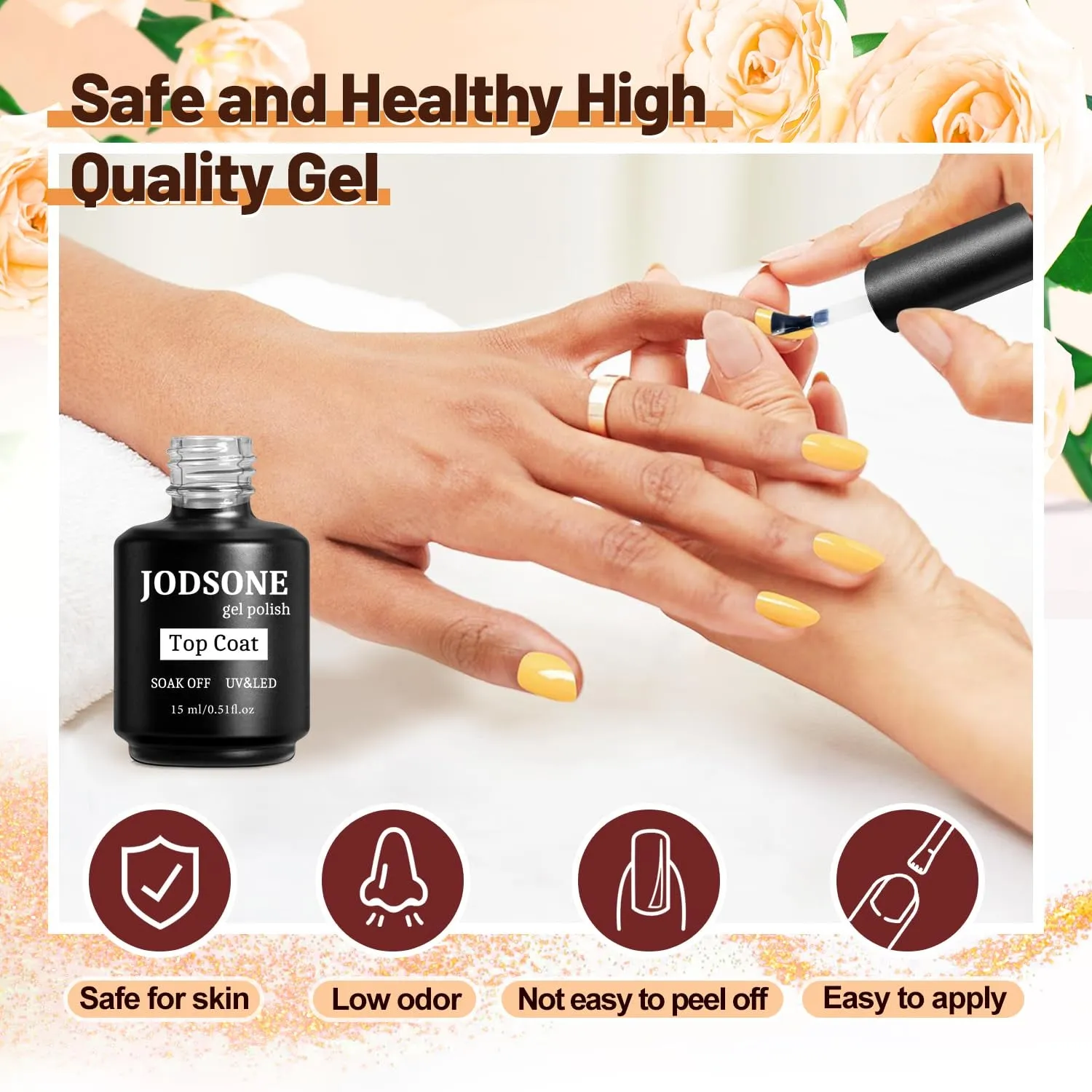 15ML Nail Primer Base Coat Top Coat Glossy Quick Drying Durable DIY Nail Art Design Long Lasting Gift