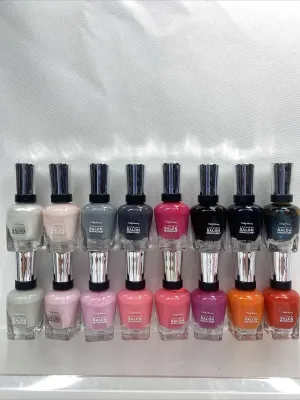 (16) Sally Hansen Salon Manicure Nail Polish Gel Finish No Repeats Bulk Lot