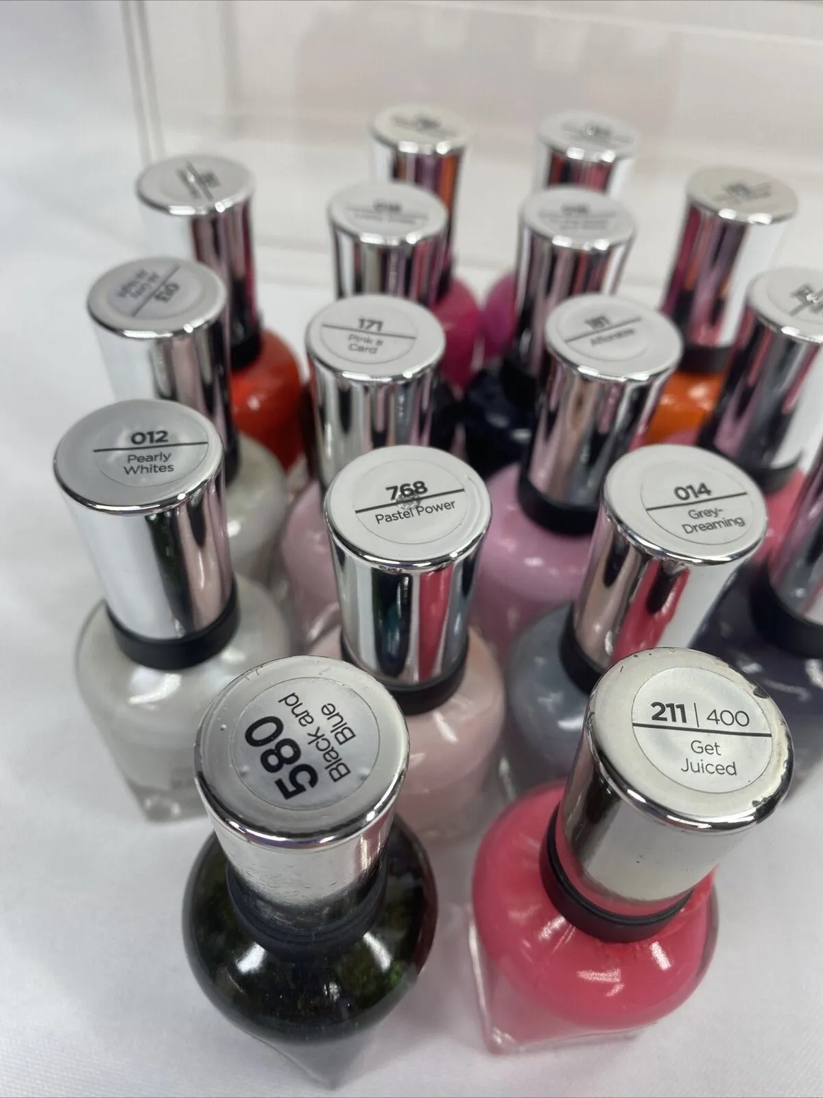 (16) Sally Hansen Salon Manicure Nail Polish Gel Finish No Repeats Bulk Lot