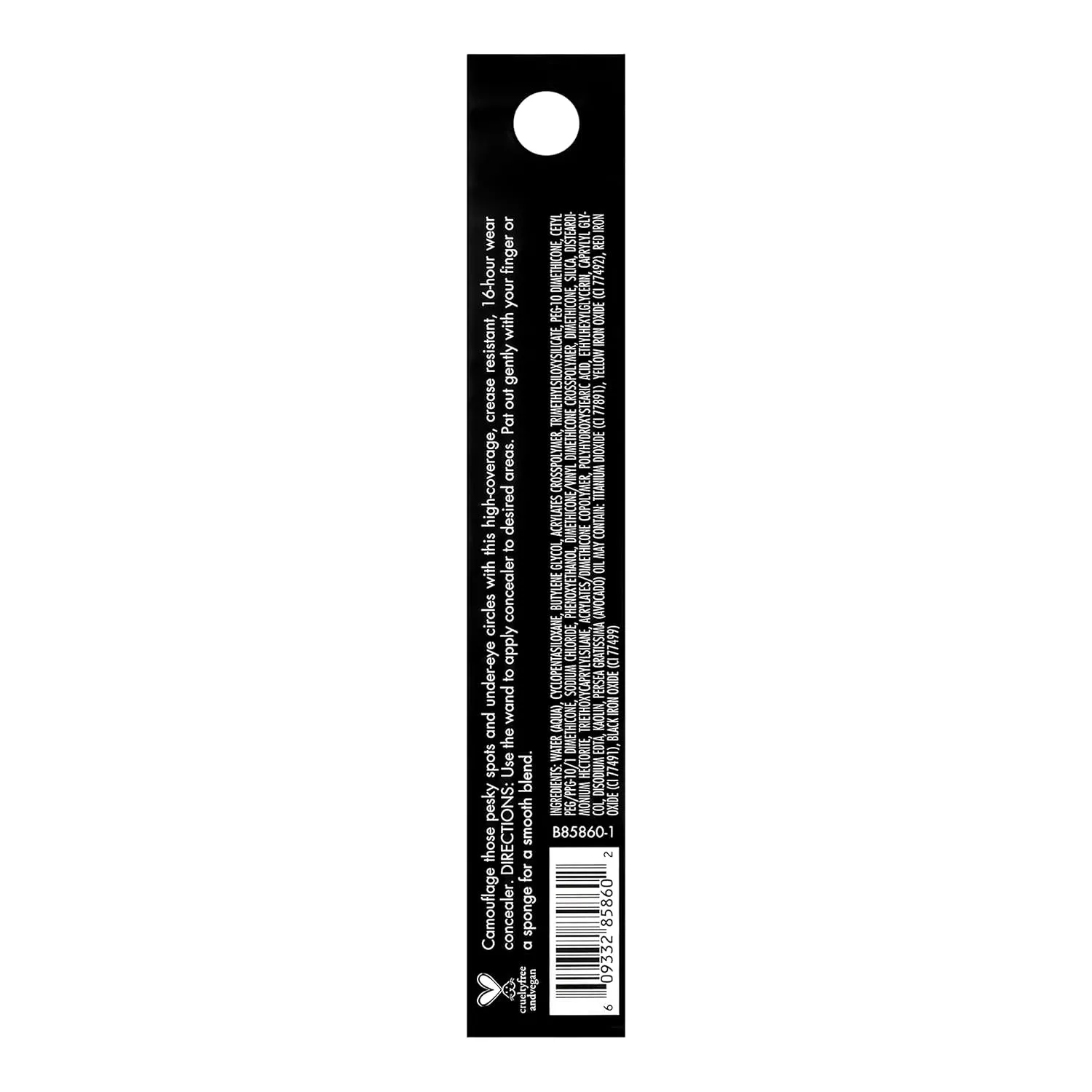 16HR Camo Concealer, Full Coverage, Highly Pigmented Concealer with Matte Finish, Crease-Proof, Vegan & Cruelty-Free, Light Ivory, 0.203 Fl Oz