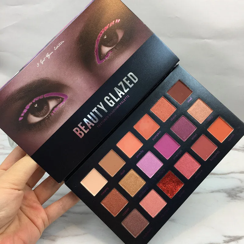 18 Color Shimmer Matte Diamond Glitter Eyeshadow