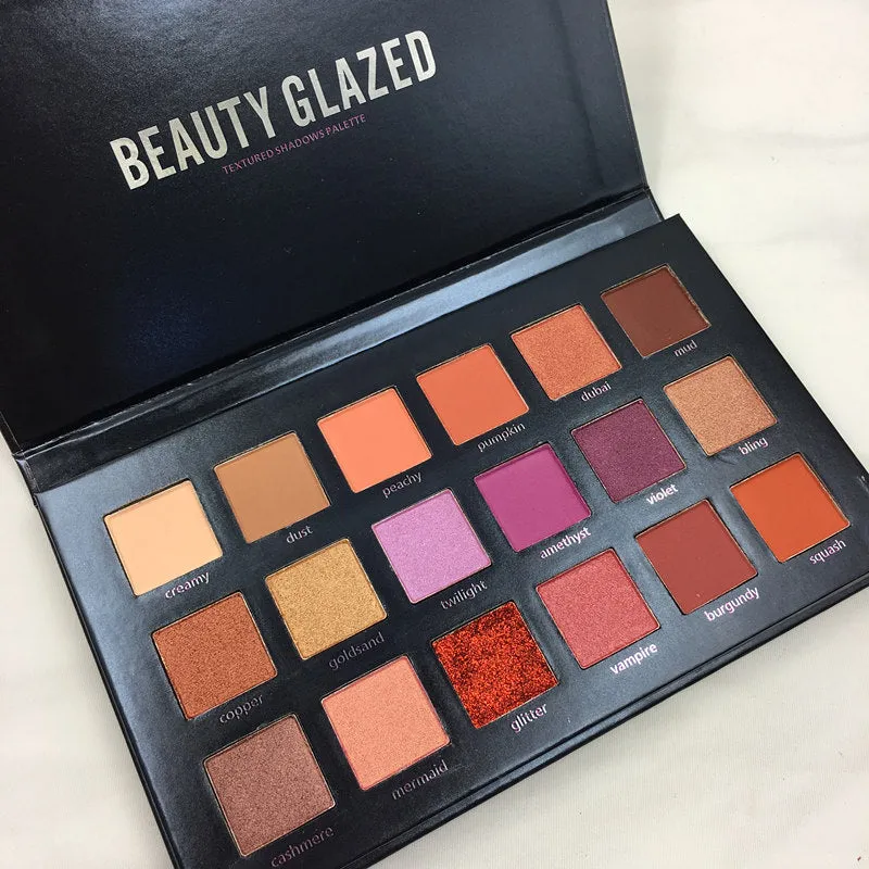 18 Color Shimmer Matte Diamond Glitter Eyeshadow