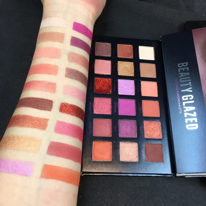 18 Color Shimmer Matte Diamond Glitter Eyeshadow