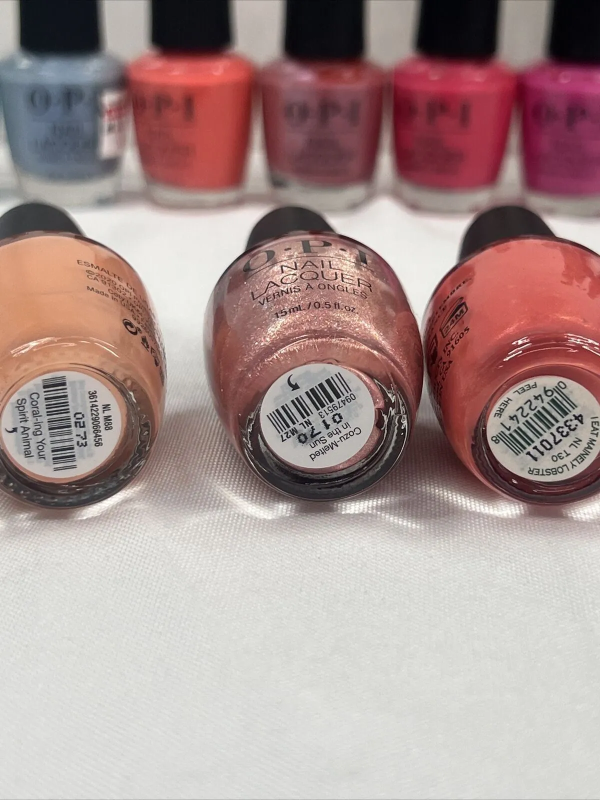 (18) OPI Nail Polish LACQUER  Color No Repeats O P I Nude Pink Red Blue Bulk Lot