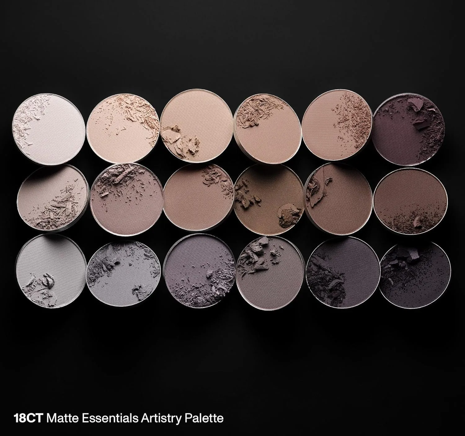 18CT Makeup Palette - Matte Essentials Artistry Palette with Cool-Toned, All Matte Shades - Made to Build, Blend & Layer Flawlessly for Everyday, Versatile Makeup Looks (0.68 Oz)