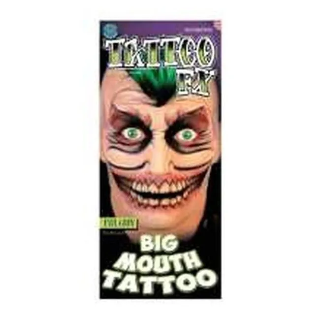 2 Faced Big Mouth Evil Grin