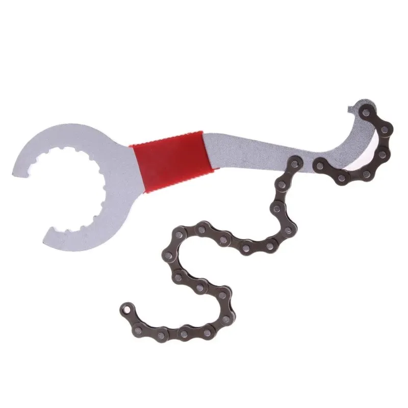 2 in 1 Cassette Chain Whip   Bottom Bracket BB Wrench Repair Tool
