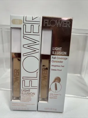 (2) Light L3-4 Flower Light Illusion Full Coverage Concealer Crease Prof Contour