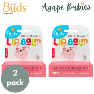 [2-Pack] Buds For Kids Lip Balm 1.6g - Pink Melon Exp: 02/27