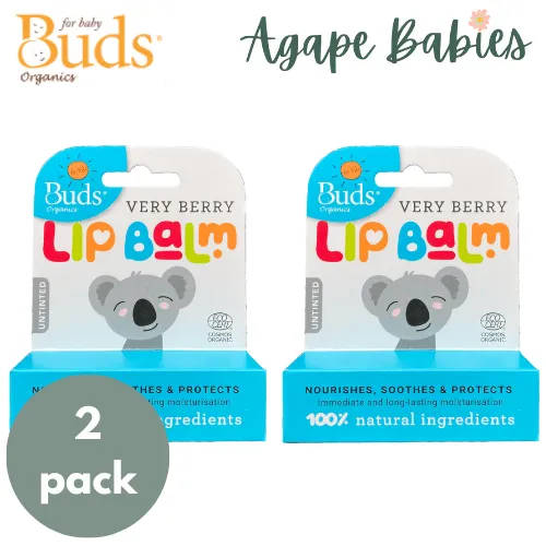 [2-Pack] Buds For Kids Lip Balm 1.6g - Very Berry Exp: 02/27