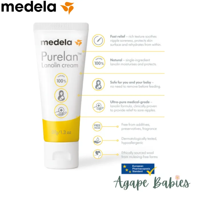 [2-Pack] Medela Purelan Nipple Cream 2.0, 7g