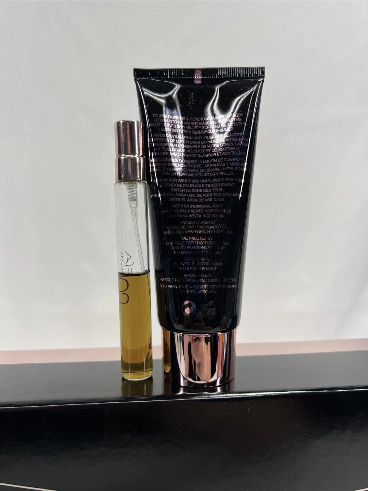 (2) Sofia by Sofia Vergara Shimmer Lotion 3.4oz & Rollerball .33oz RARE exclusiv