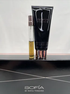 (2) Sofia by Sofia Vergara Shimmer Lotion 3.4oz & Rollerball .33oz RARE exclusiv