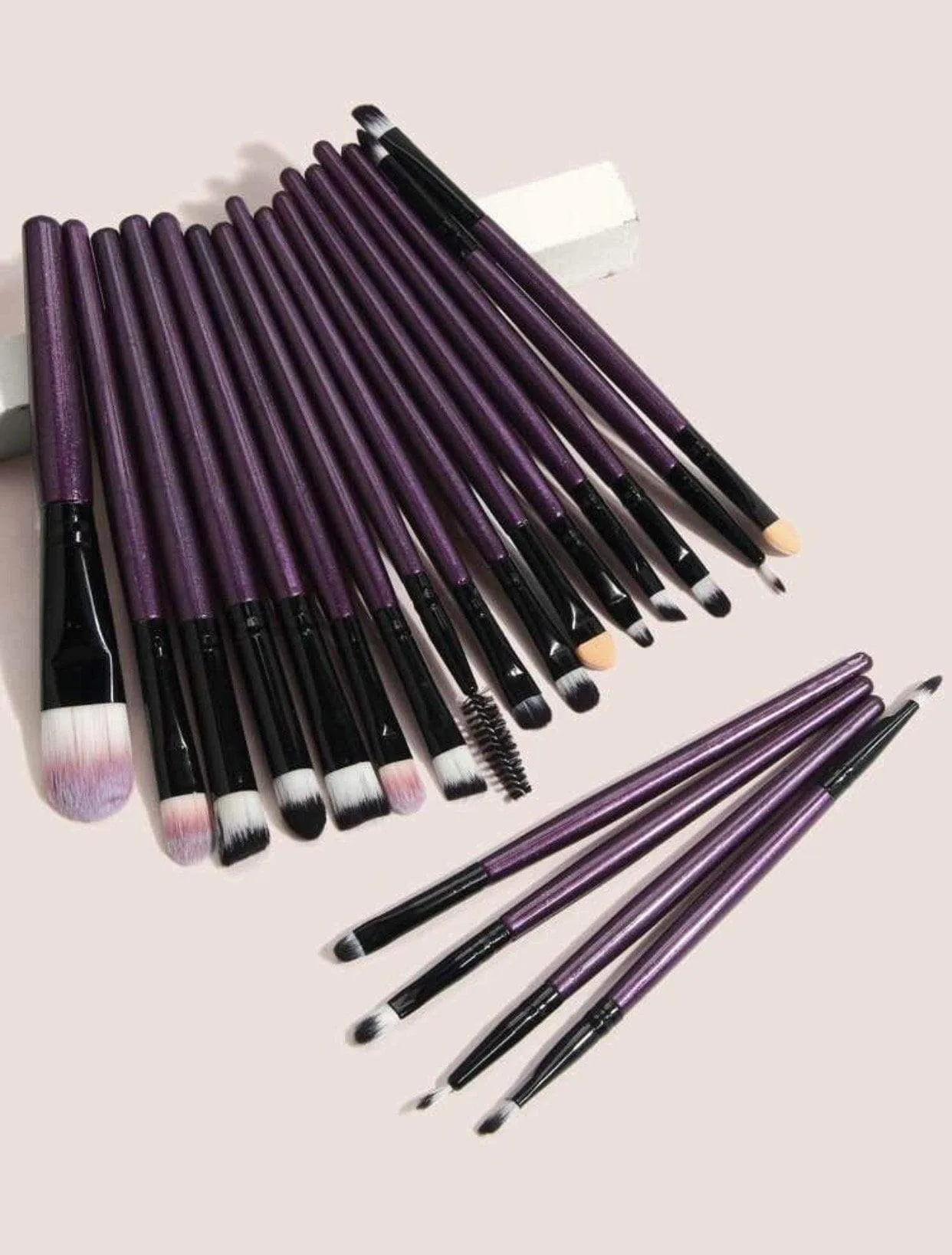20PCS  PurpleBlack Makeup Brush Set