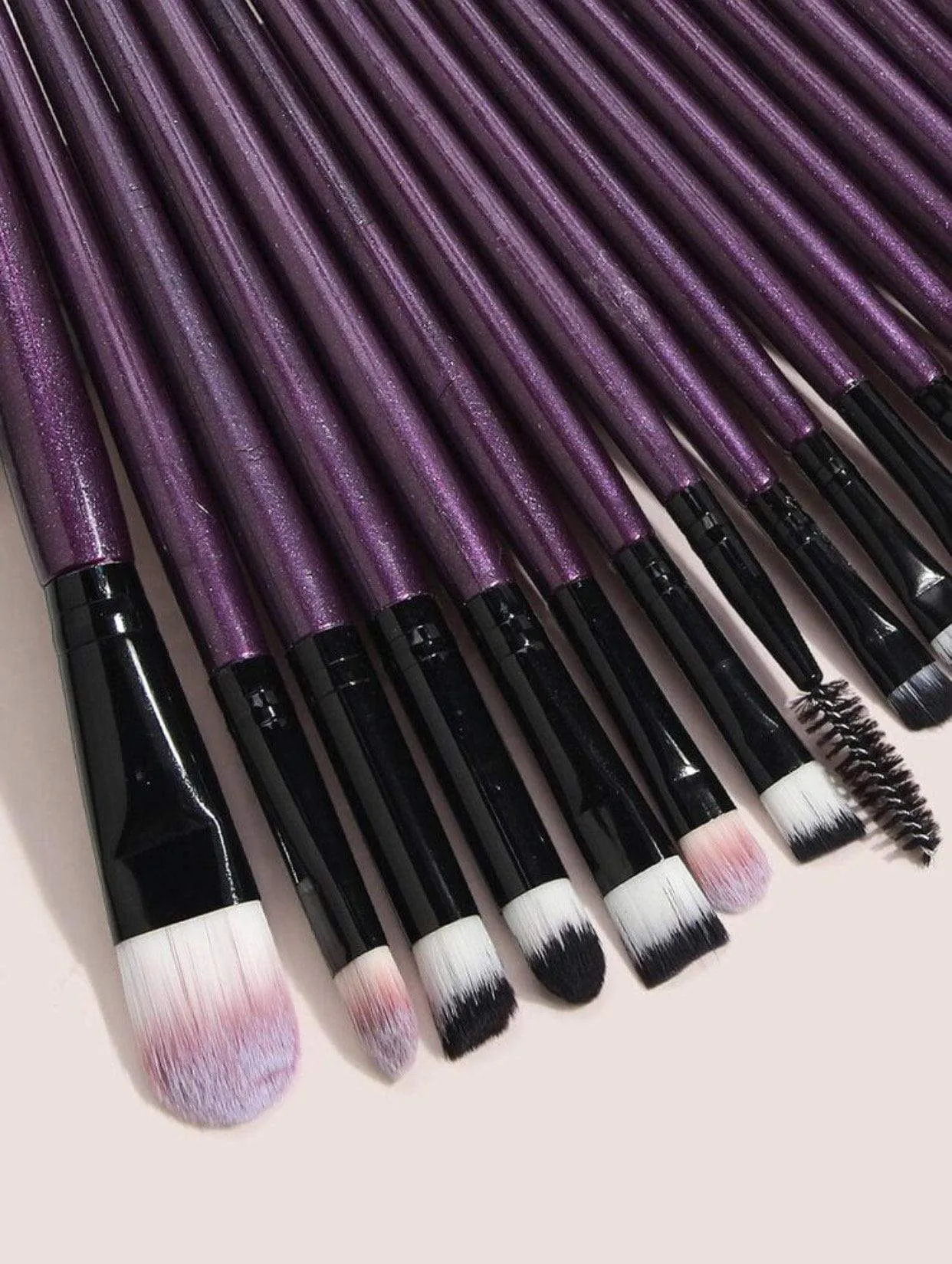 20PCS  PurpleBlack Makeup Brush Set