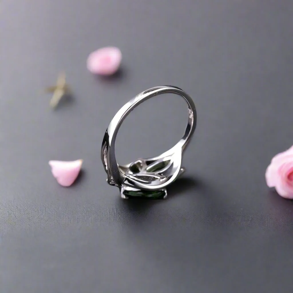 2.15ct Natural Chrome Diopside Gemstone Ring