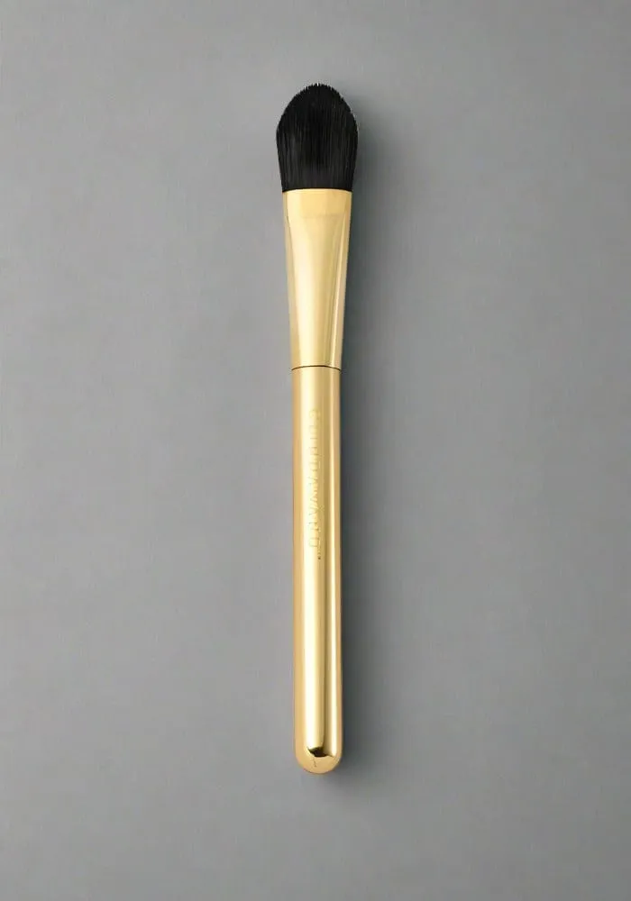 24ct Gold-Plated Makeup Brush by GlindaWand - Foundation Brush No. 2