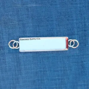 28x7mm Rectangle Bezel Double Bail Pendant Blank Mounting