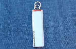 28x7mm Rectangle Bezel Pendant Blank Mounting