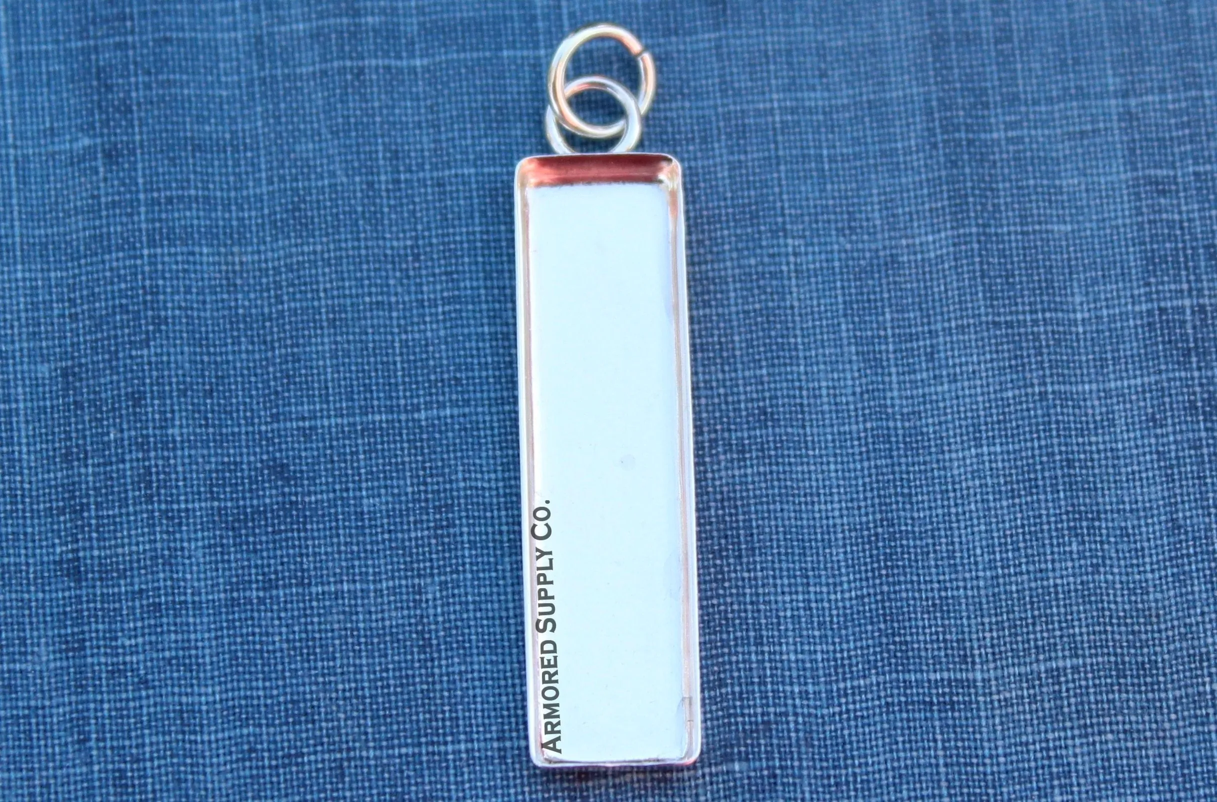 28x7mm Rectangle Bezel Pendant Blank Mounting