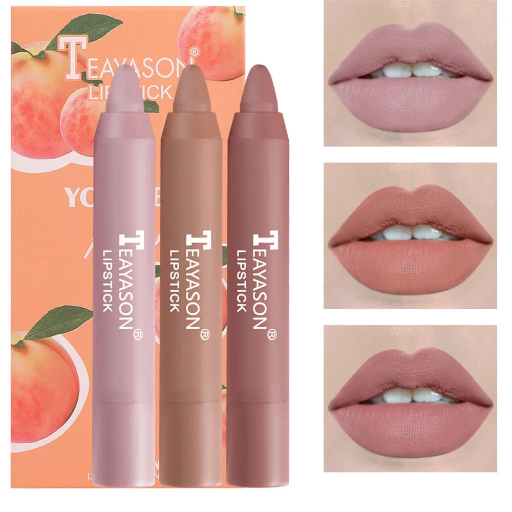 3 colors a set  Crayon Matte Longwear Lipsticks