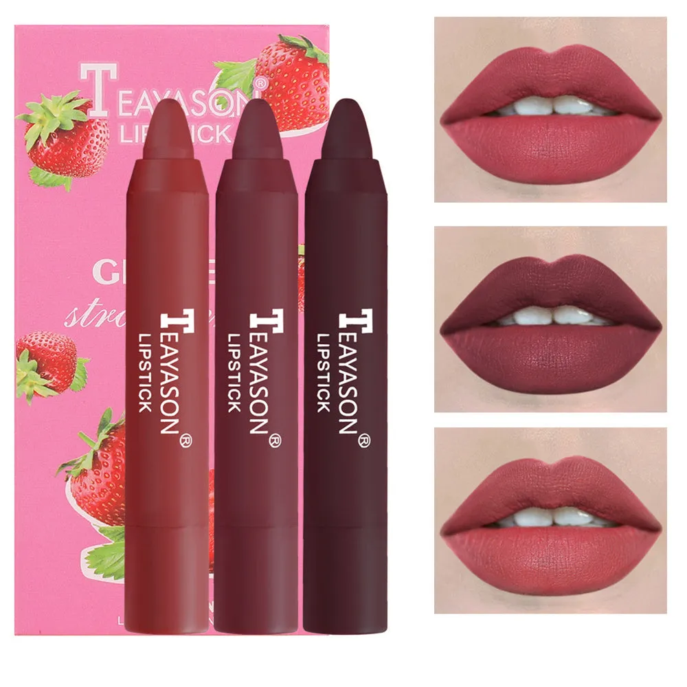 3 colors a set  Crayon Matte Longwear Lipsticks
