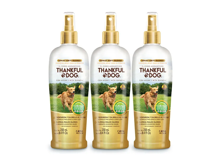3 Pack Spray Deodorizante Thankful Dog